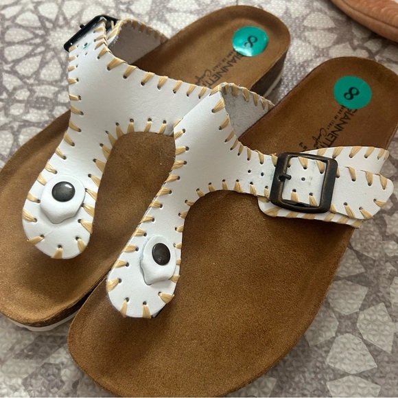 A. Giannetti Shoes - A. Giannetti white leather sandals size 8- made in Italy